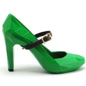 United Nude Lo Res Green Heels - Size 38 - N217-7